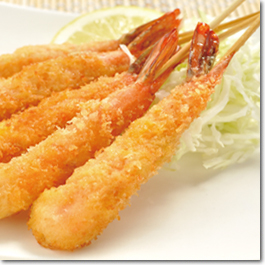 Item image: Pre-fried Breaded Prawn Straight with Skewer